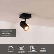thumbnail: Lucide LENNERT - Plafondspot Badkamer - LED Dimb. - GU10 - 1x5W 3000K - IP44 -