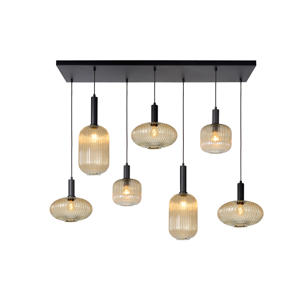 MALOTO - Hanglamp - 7xE27 - Amber