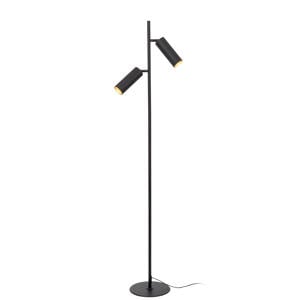CLUBS - Vloerlamp - 2xGU10 - Zwart
