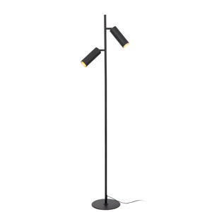 CLUBS - Vloerlamp - 2xGU10 - Zwart