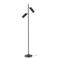 Lucide CLUBS - Vloerlamp - 2xGU10 - Zwart