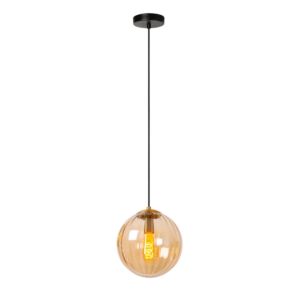 Lucide MONSARAZ - Hanglamp - Ø 25 cm - 1xE27 - Amber