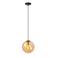 Lucide MONSARAZ - Hanglamp - Ø 25 cm - 1xE27 - Amber