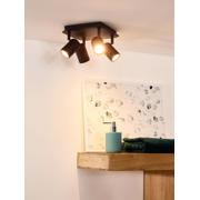 thumbnail: Lucide LENNERT - Plafondspot Badkamer - LED Dimb. - GU10 - 4x5W 3000K - IP44 -