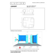 thumbnail: Lucide LENNERT - Plafondspot Badkamer - LED Dimb. - GU10 - 4x5W 3000K - IP44 -