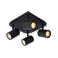 Lucide LENNERT - Plafondspot Badkamer - LED Dimb. - GU10 - 4x5W 3000K - IP44 -