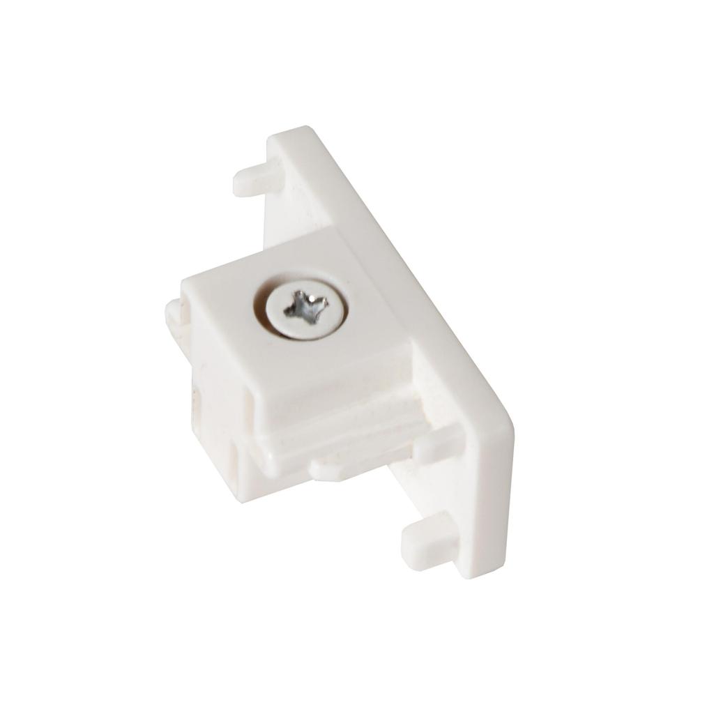 Lucide TRACK Eindkap - 1-fase Railsysteem / Railverlichting - Wit (Uitbreiding) (set van 2)