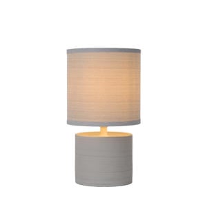 GREASBY - Tafellamp - Ø 14 cm - 1xE14 - Grijs