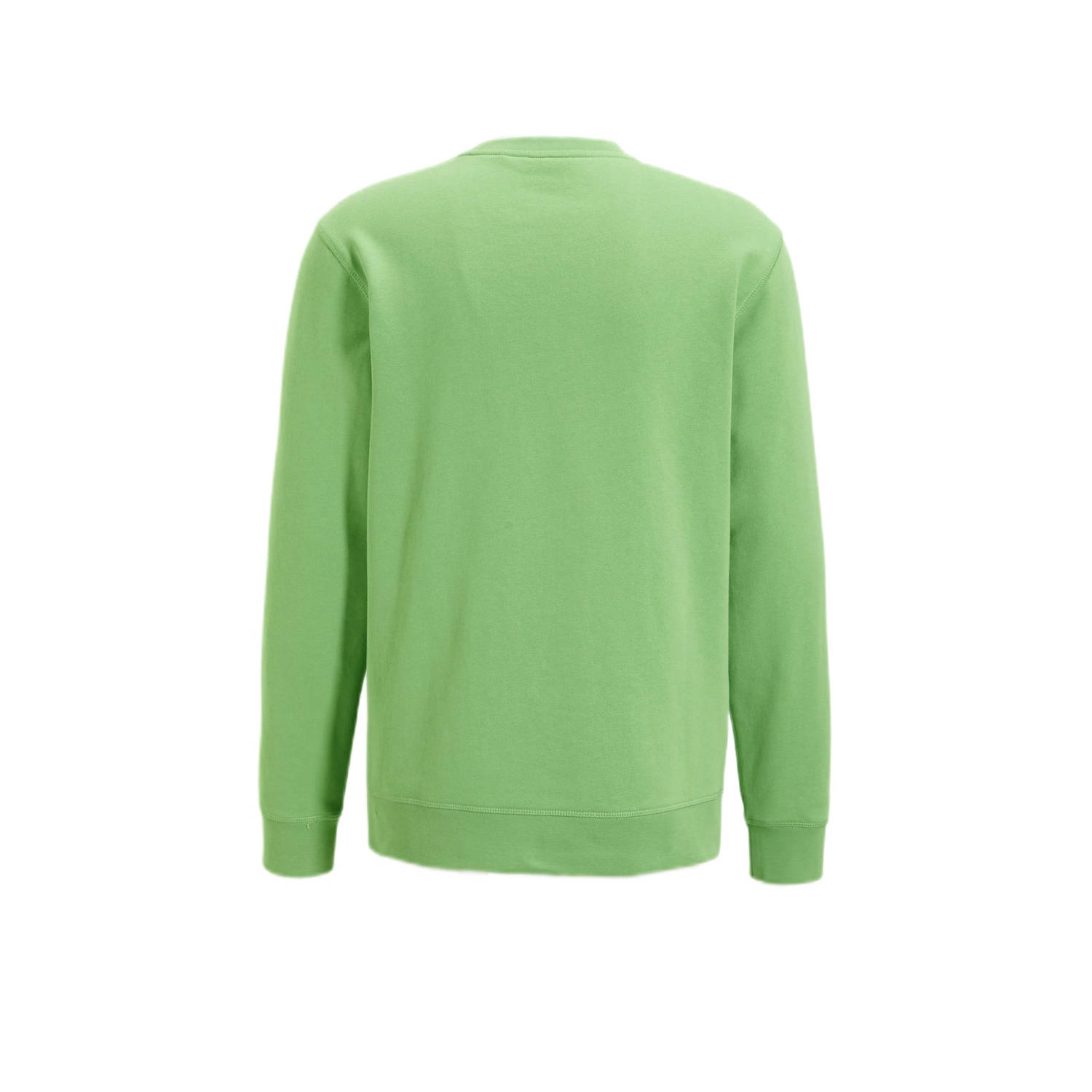 BOSS sweater Westart met logo open green