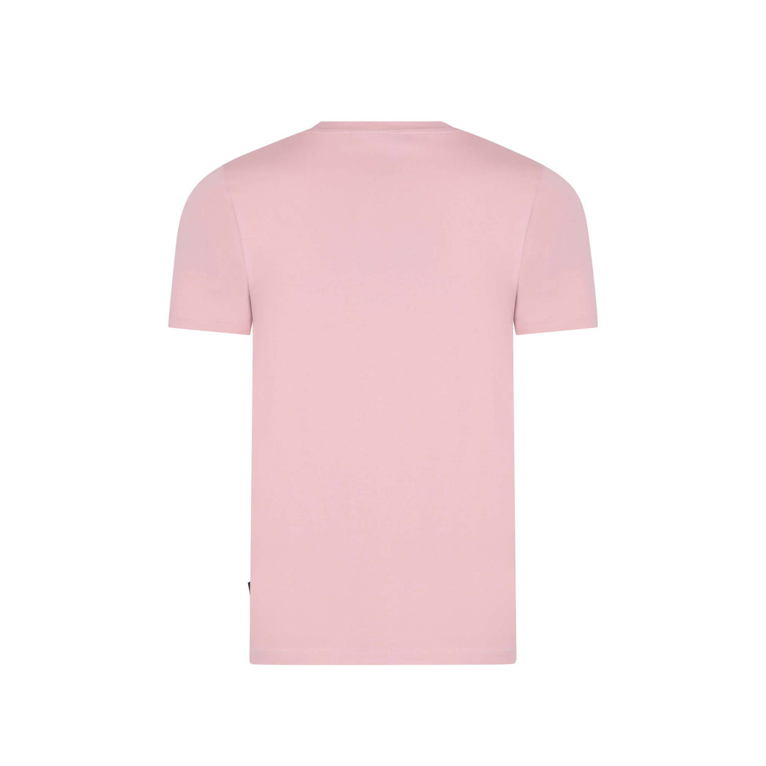 Cavallaro Napoli regular fit T-shirt Mandrio met logo old pink