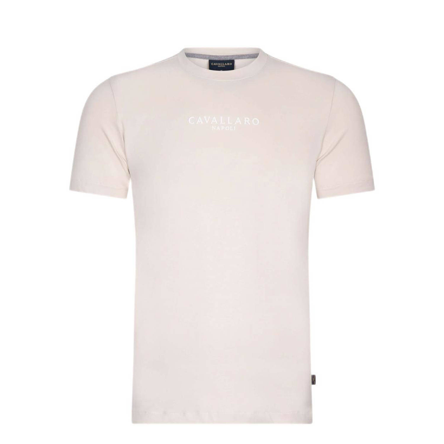 Cavallaro Napoli regular fit T-shirt Bari met logo kit