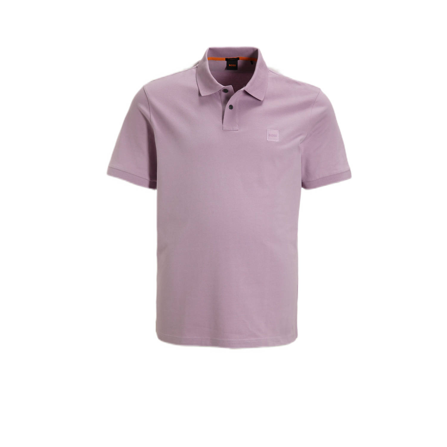 BOSS slim fit polo Passenger met logo light pastel purple