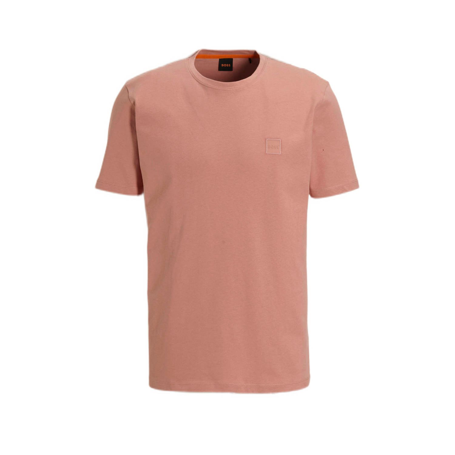 Boss Orange T-shirt met labeldetail model 'Tales'