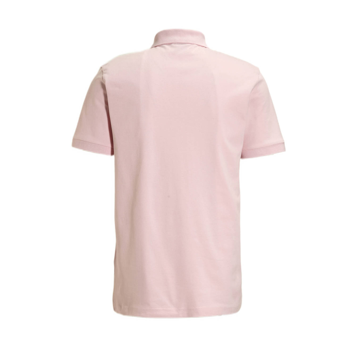 BOSS slim fit polo PASSENGER met logo light pastel pink