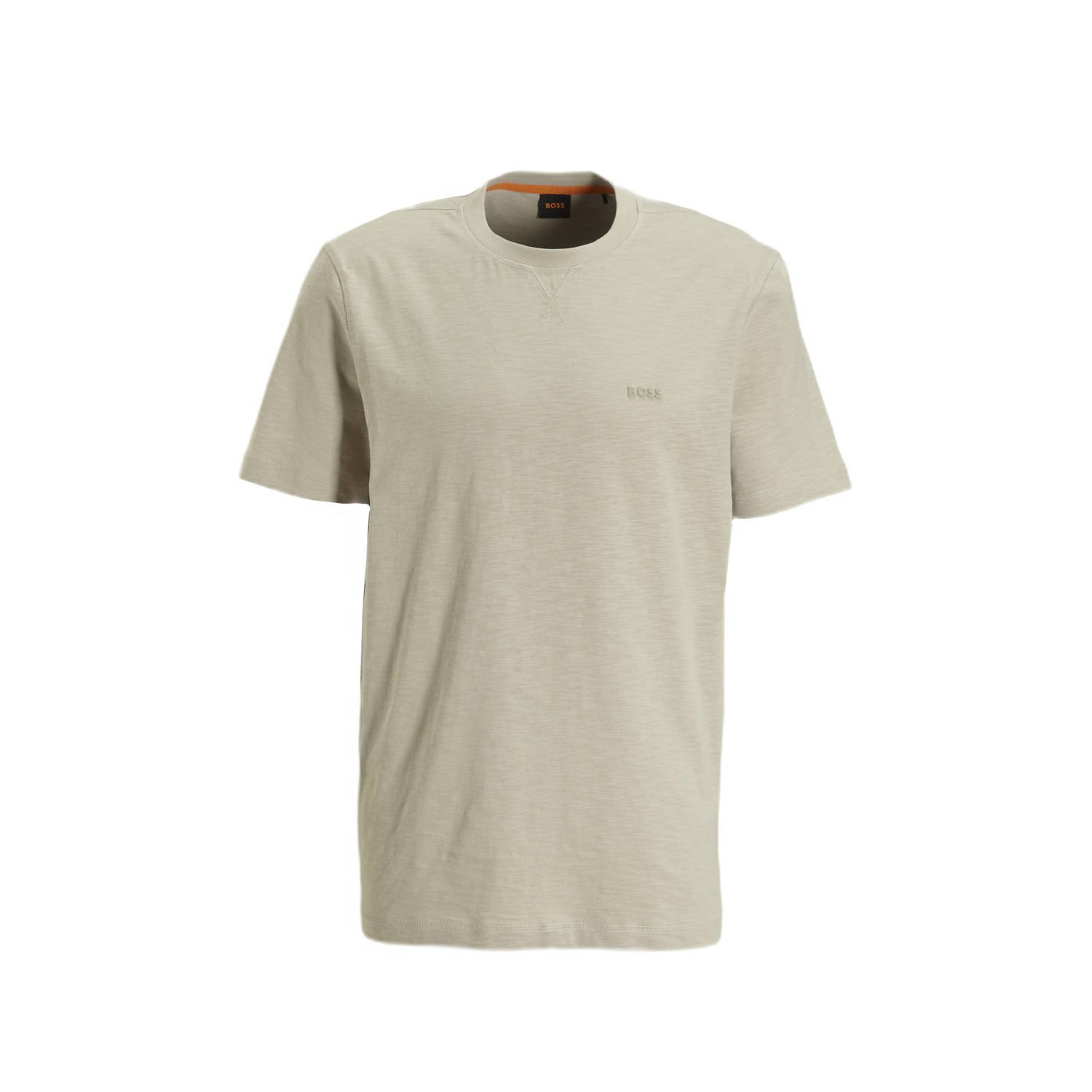 Hugo Boss Korte Mouw T-shirt Beige Heren