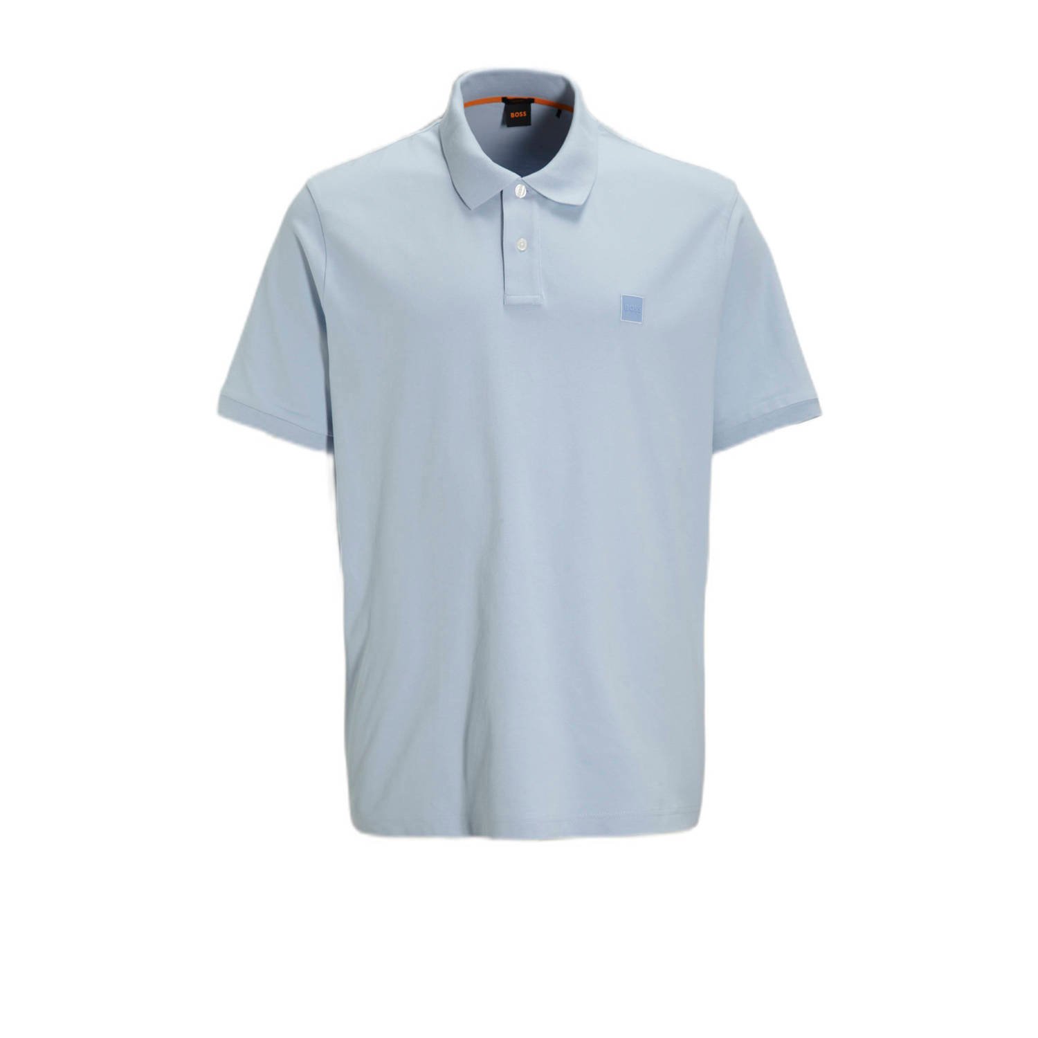 Hugo Boss Lichtblauwe polo met korte mouwen Blue Heren