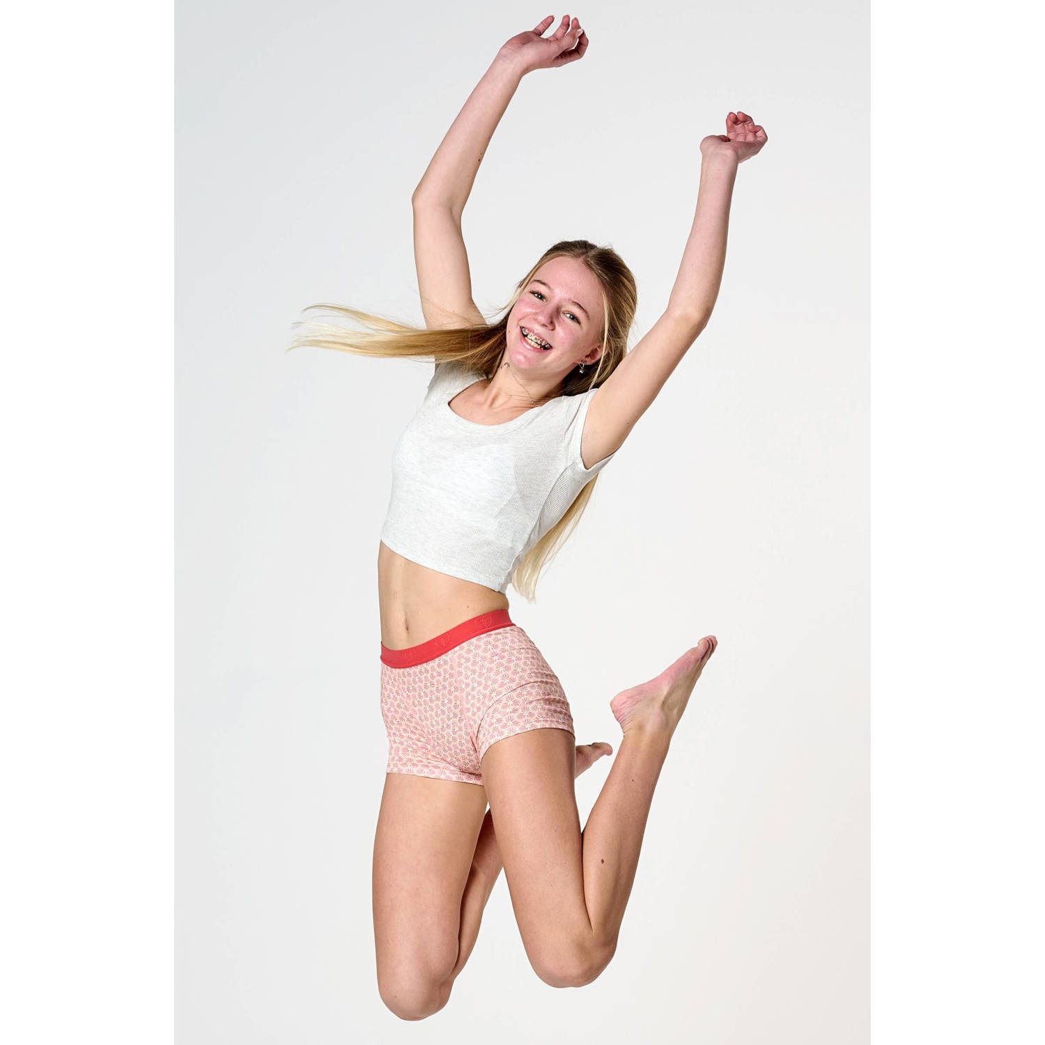 Moodies Undies boyshort menstruatieslip medium heavy roze