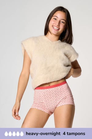 mentruatie boyshort roze heavy overnight