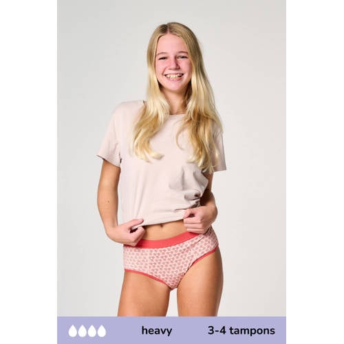 Moodies Undies hipster menstruatieslip heavy roze afbeelding