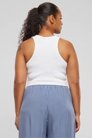 thumbnail: Urban Classics Curvy crop top wit