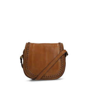 leren crossbody tas cognac