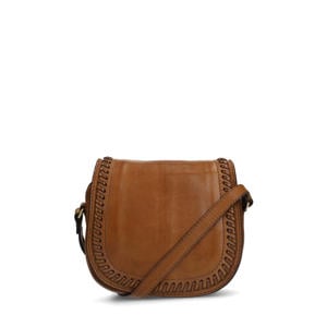 leren crossbody tas cognac