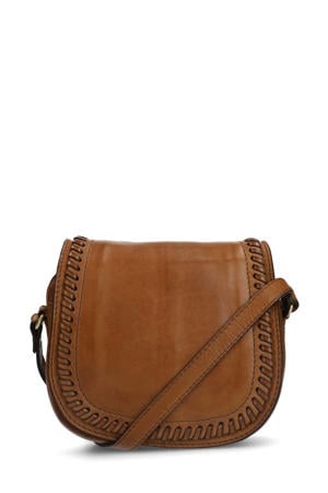 leren crossbody tas cognac