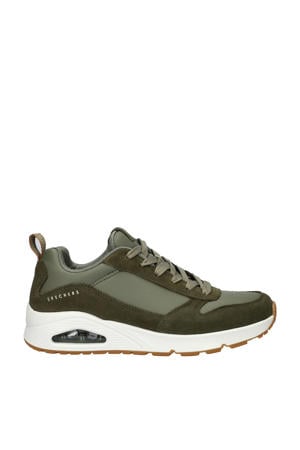 UNO suède sneakers groen