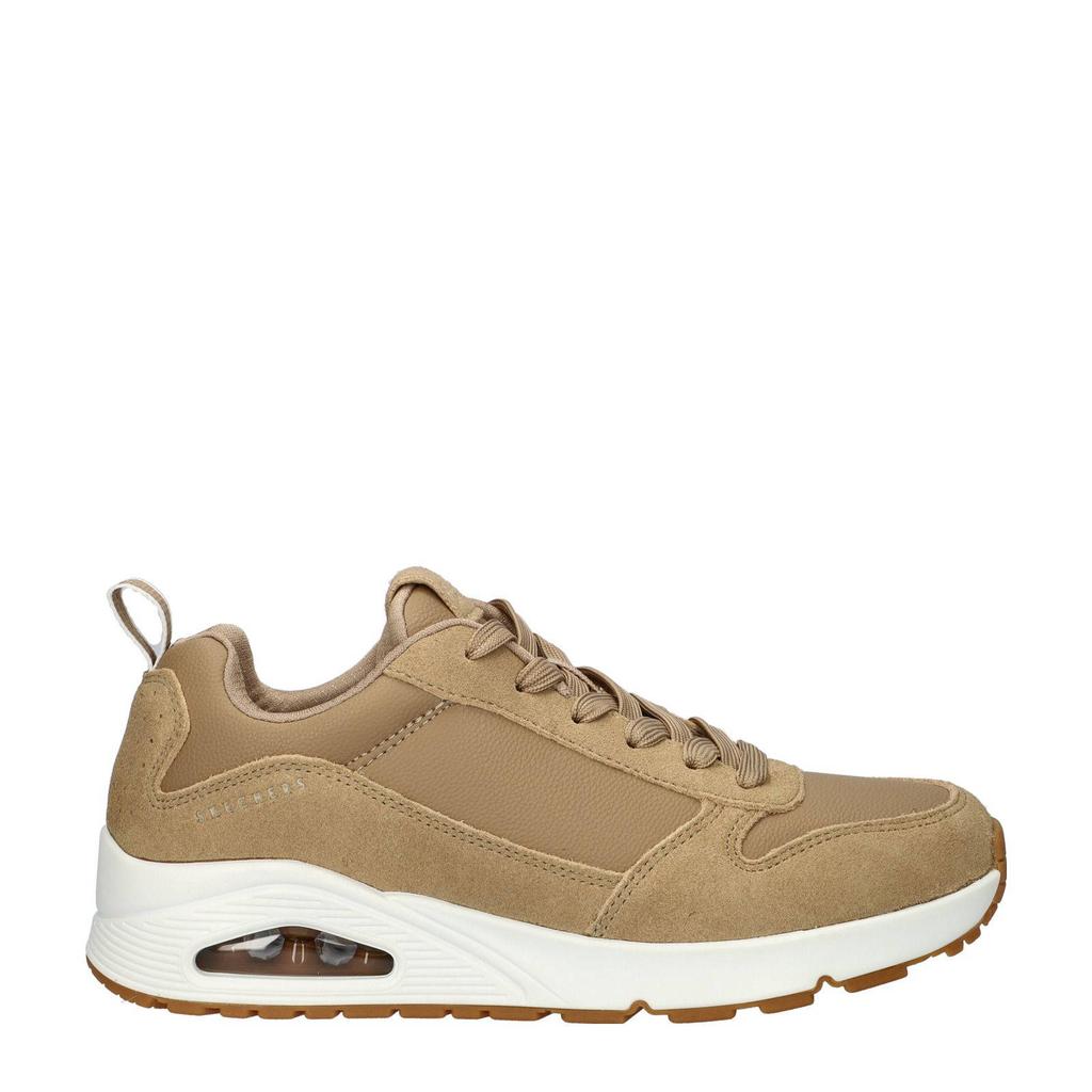 Skechers suède sneakers zand