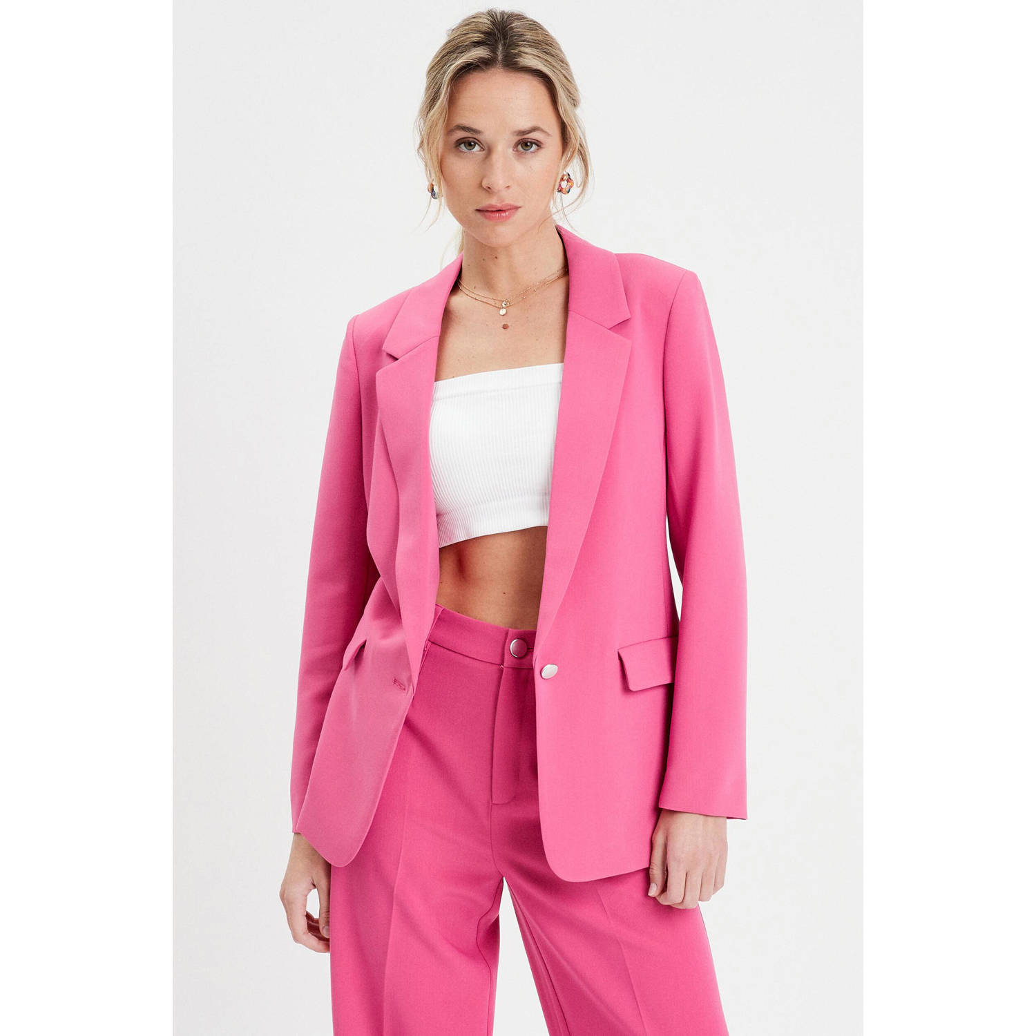 Cache getailleerde blazer roze