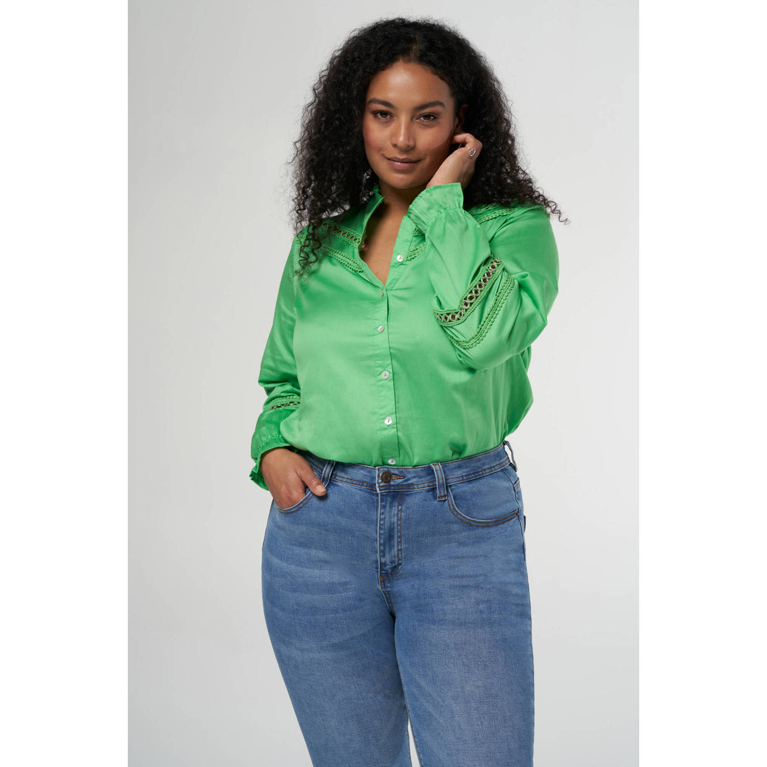 MS Mode blouse groen