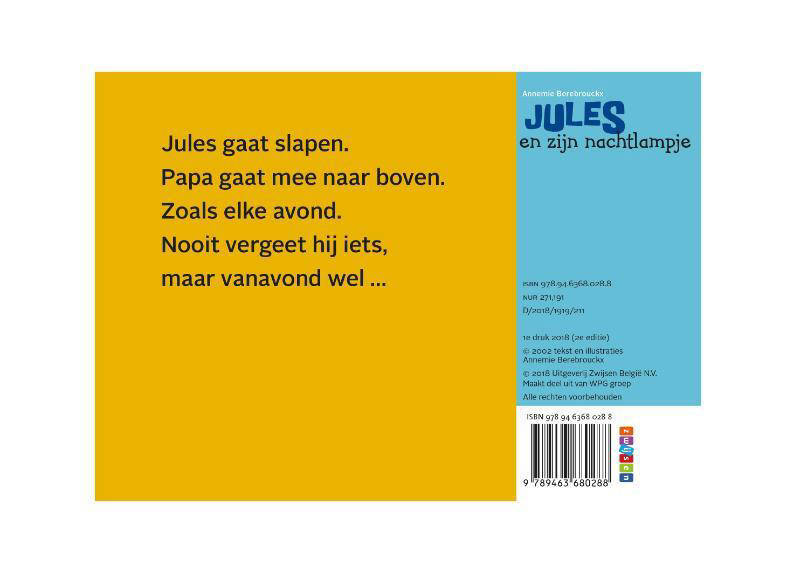 Annemie Berebrouckx Jules kartonboekje: Jules en zijn nachtlampje | wehkamp