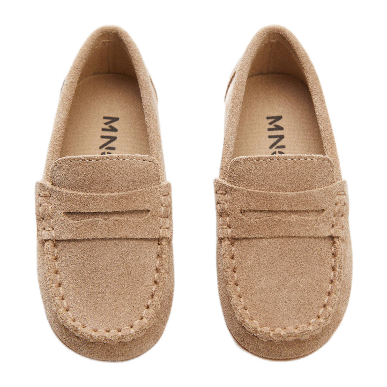 Mango Kids Kleuter suede mocassins beige wehkamp