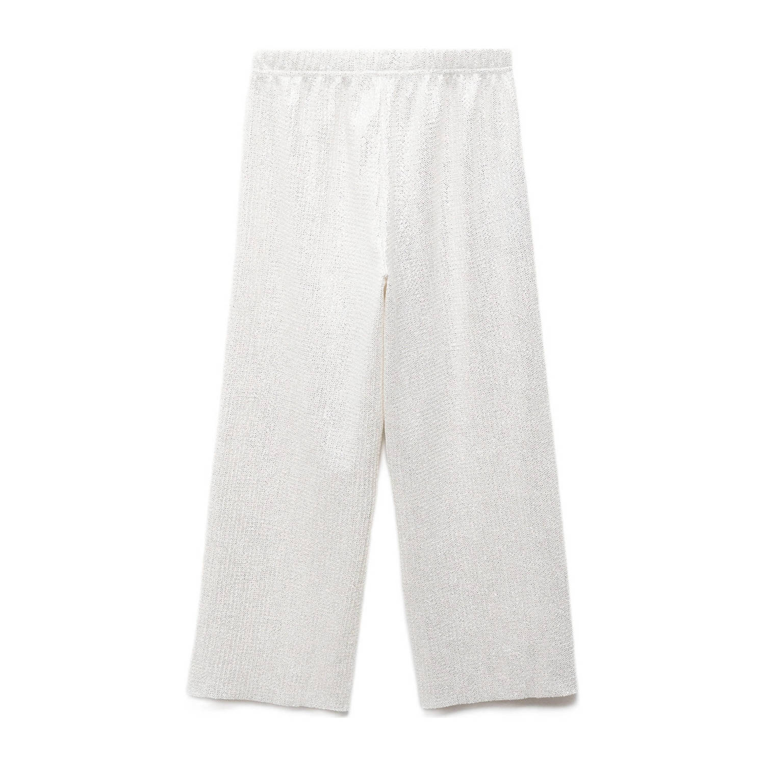 Mango Kids wide leg broek zilver