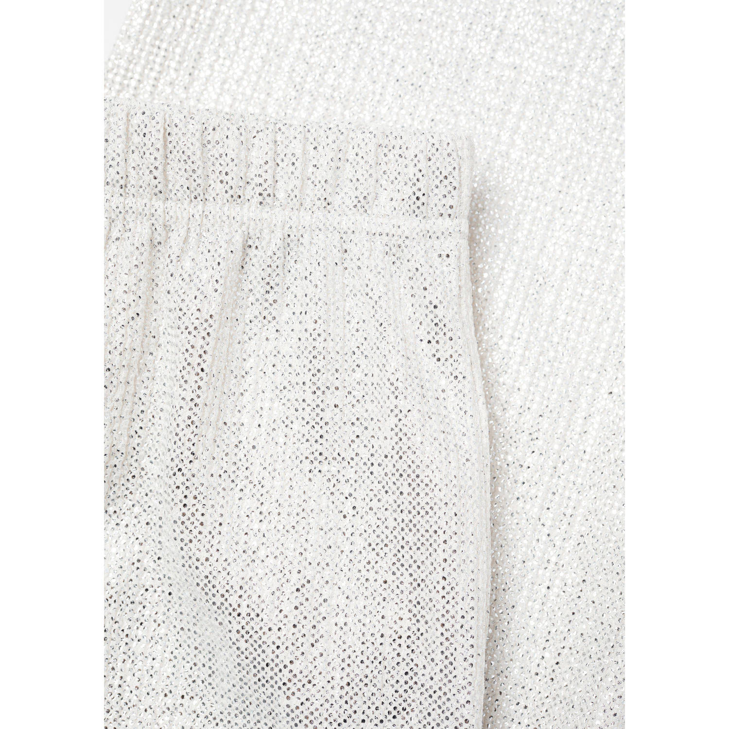Mango Kids wide leg broek zilver
