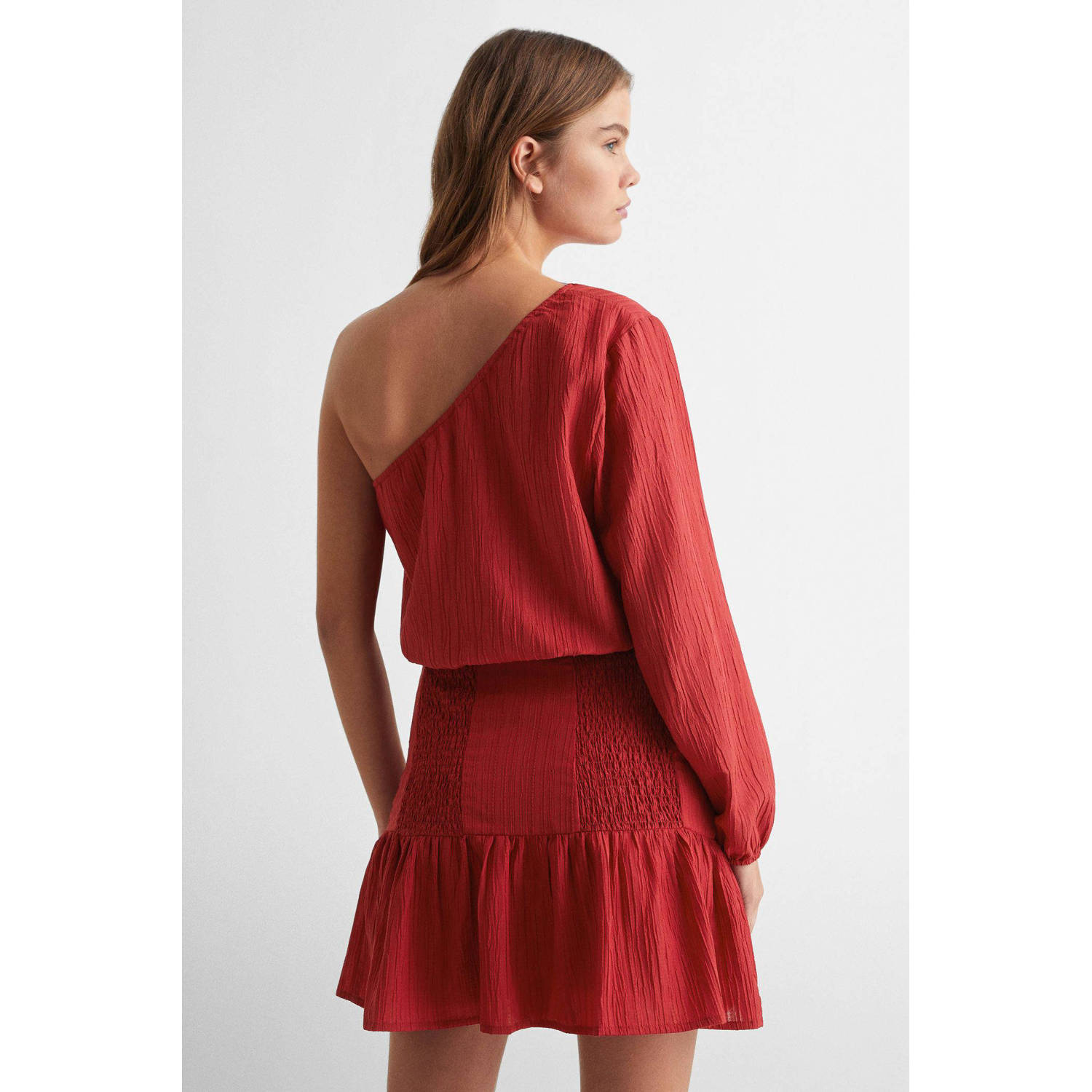 Mango Kids one shoulder top rood