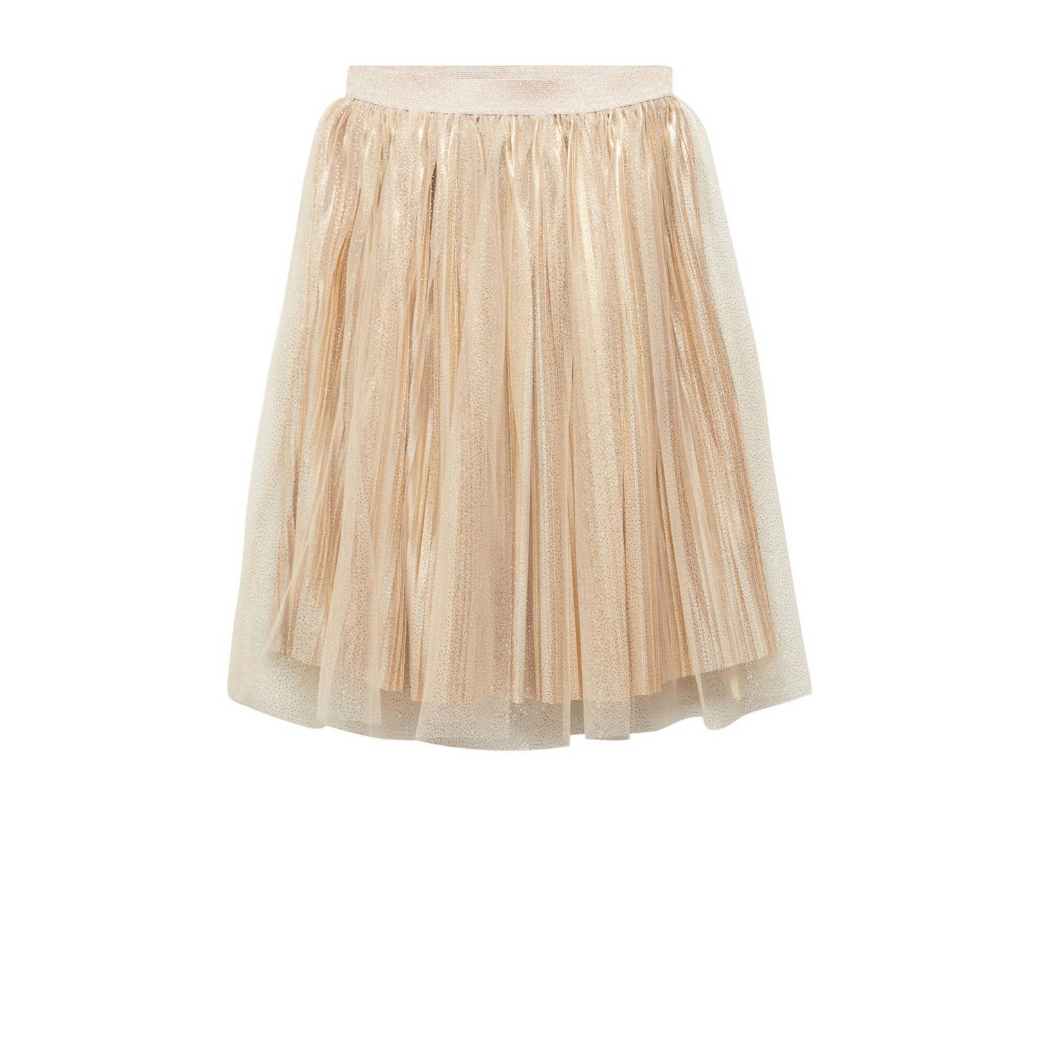 Mango Kids rok goud Meisjes Polyester Effen 116 | Rok van