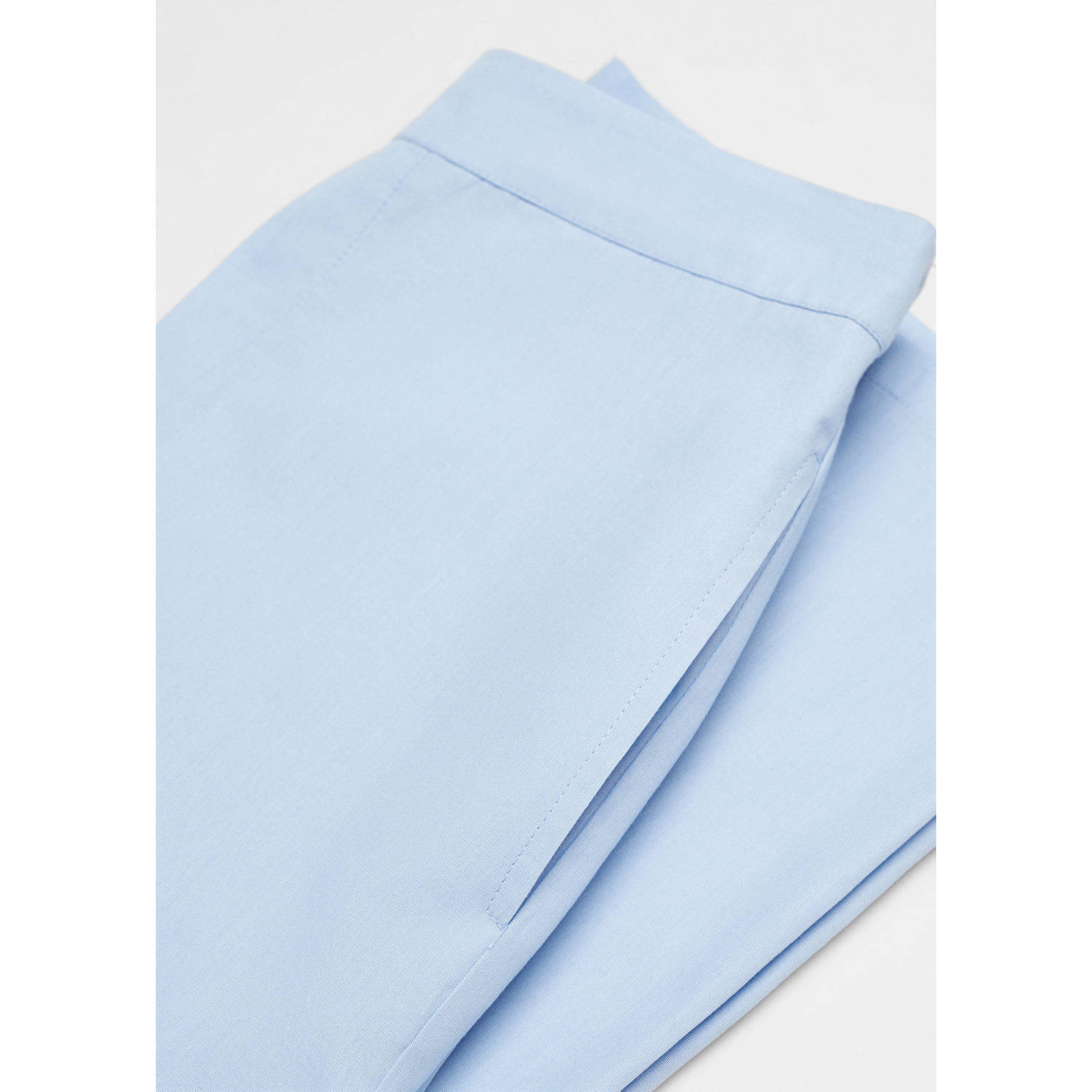 Mango Kids loose fit broek lichtblauw