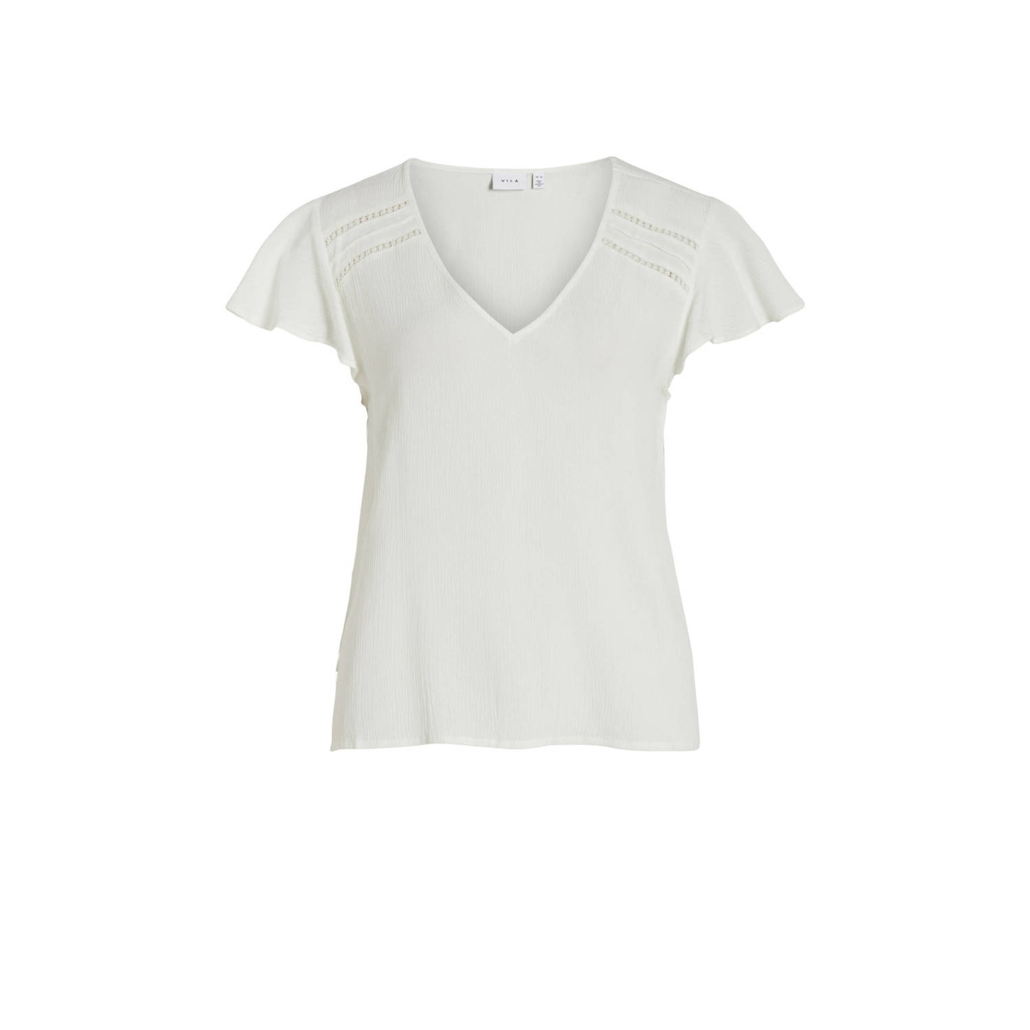 VILA T-shirt VIMESA wit