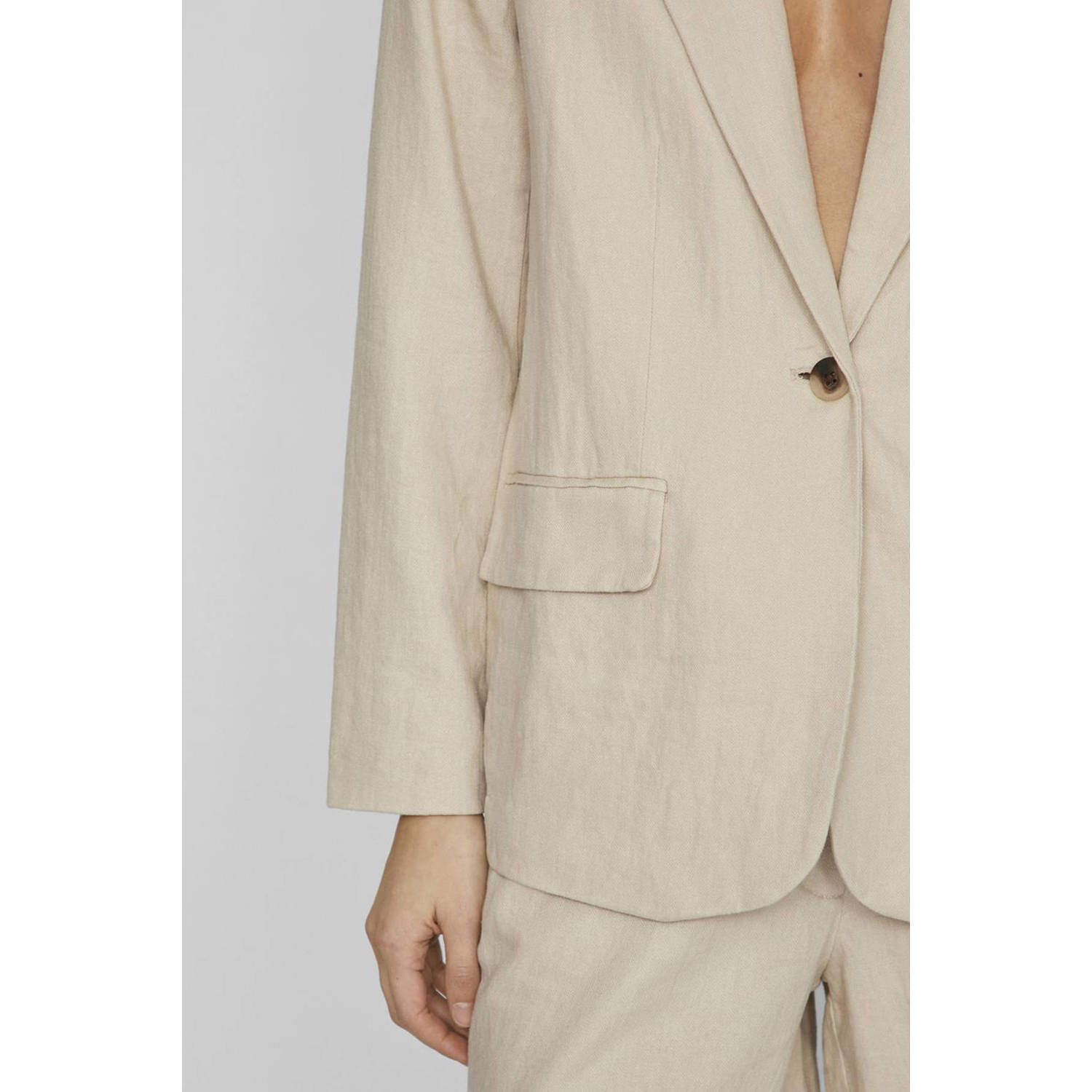VILA rechtvallende blazer VIJOLANDA beige