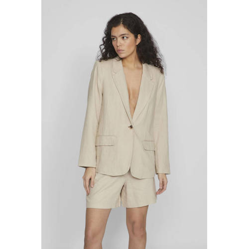 VILA rechtvallende blazer VIJOLANDA beige afbeelding