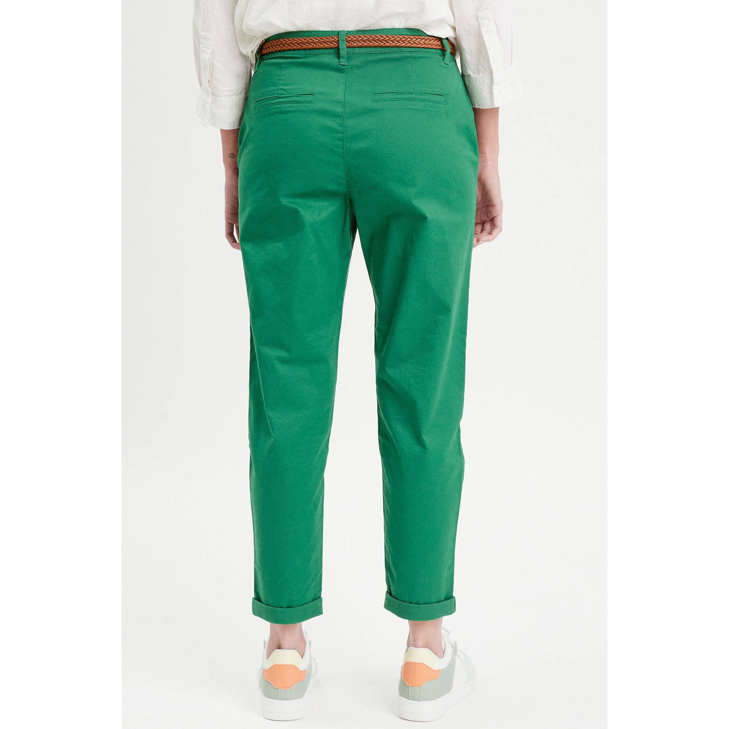 Cache cropped regular fit chino groen