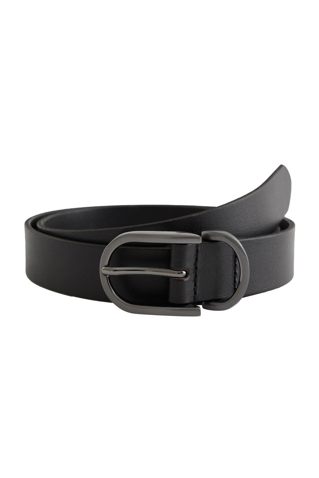 WE Fashion leren riem zwart