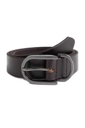 leren riem donkerbruin