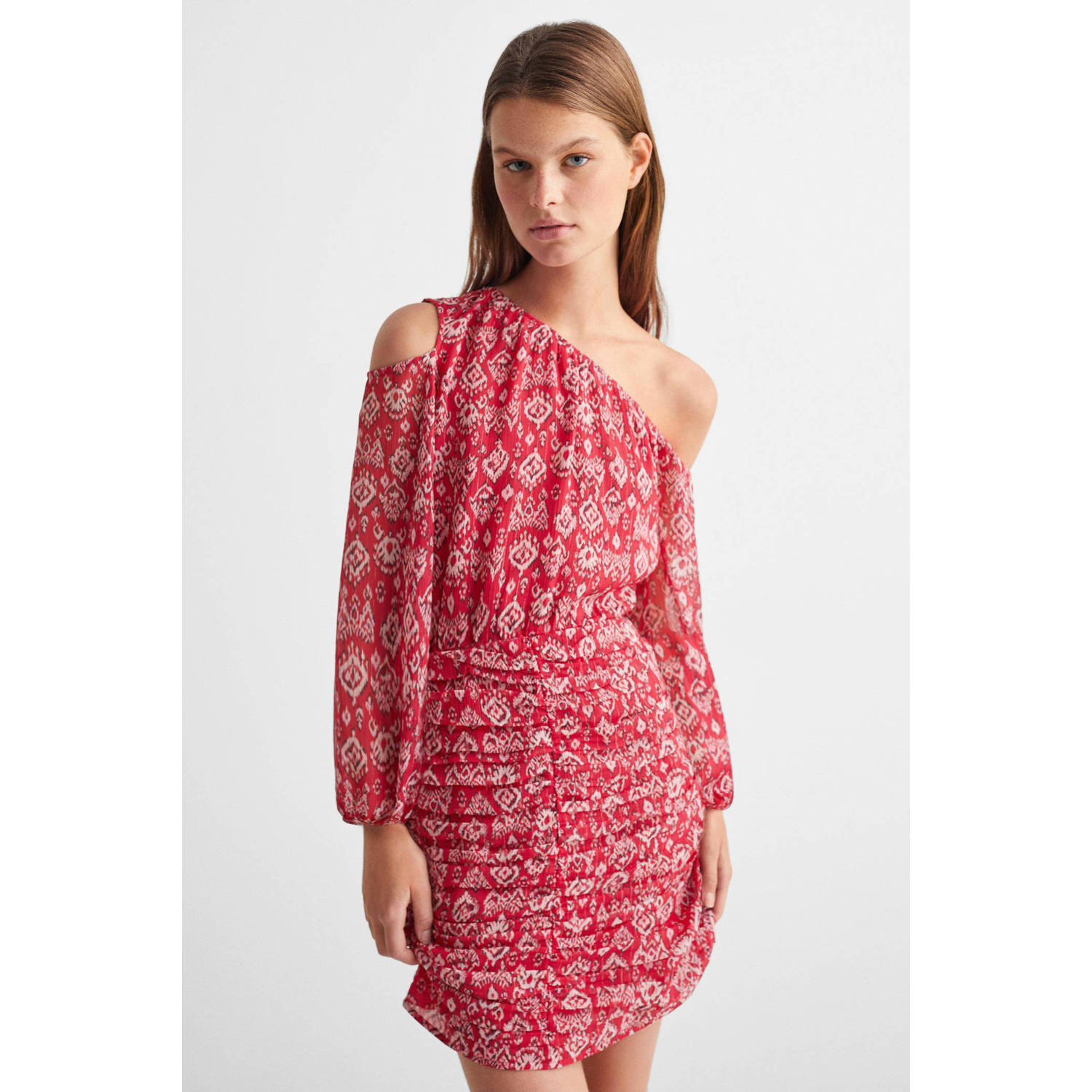Mango Kids jurk met all over print rood
