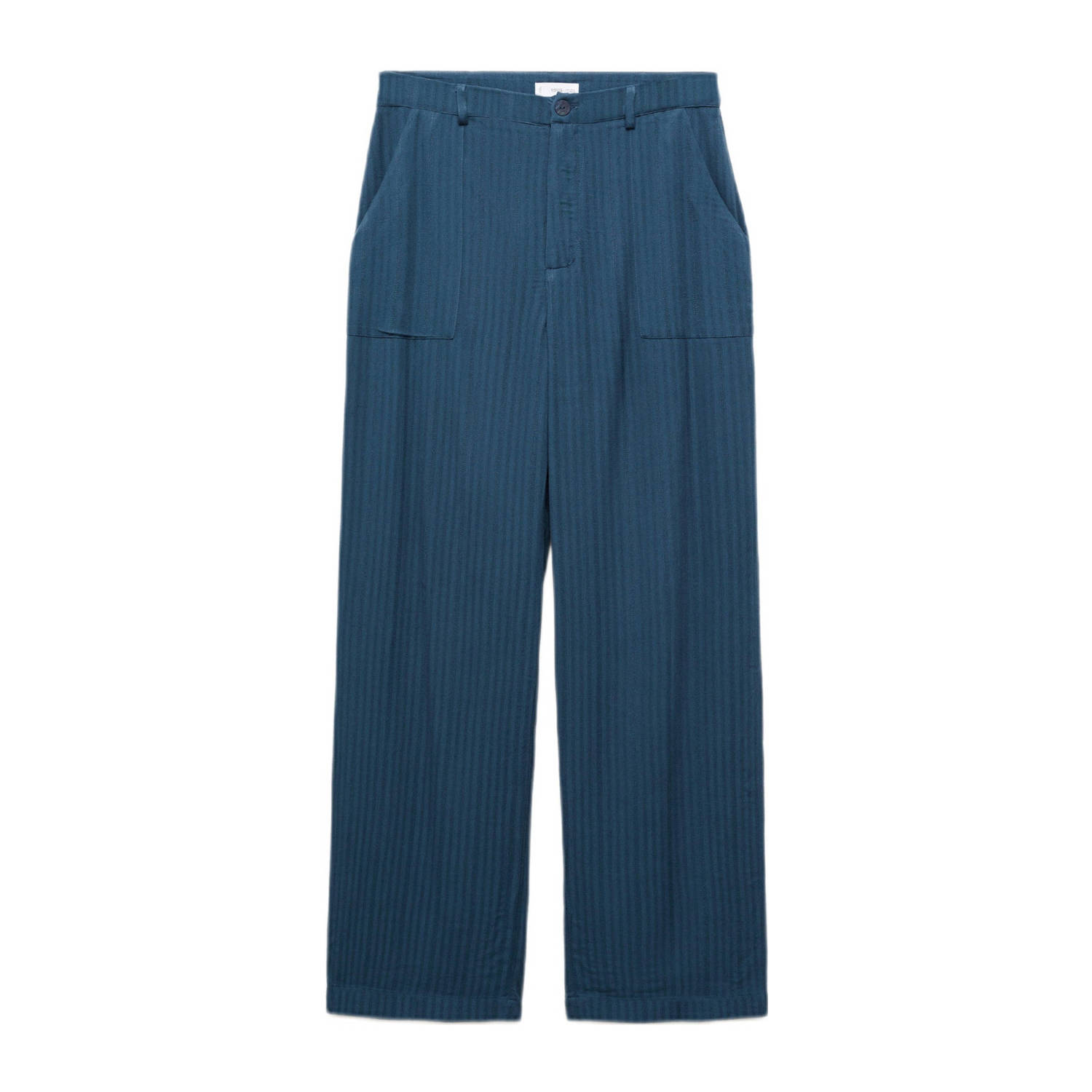 Mango Kids gestreepte broek blauw