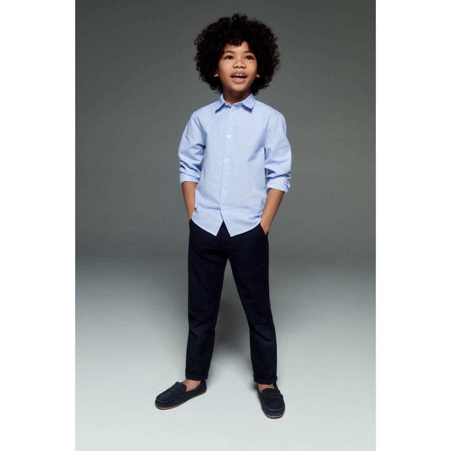 Mango Kids regular fit broek navy