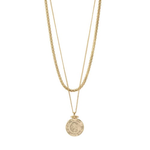 PILGRIM gold plated ketting Nomad - set van 2 afbeelding