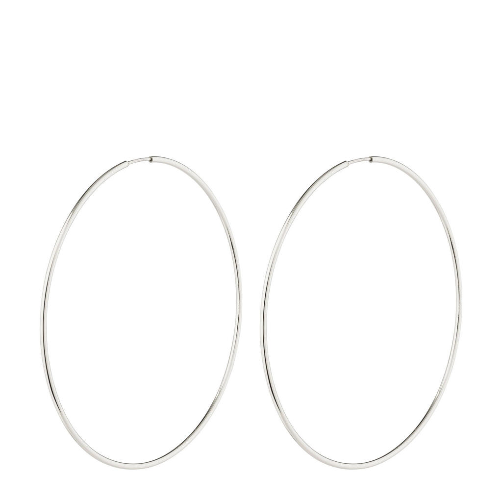 PILGRIM silver plated oorbellen Sanne X-Large