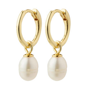 gold plated oorbellen Berthe